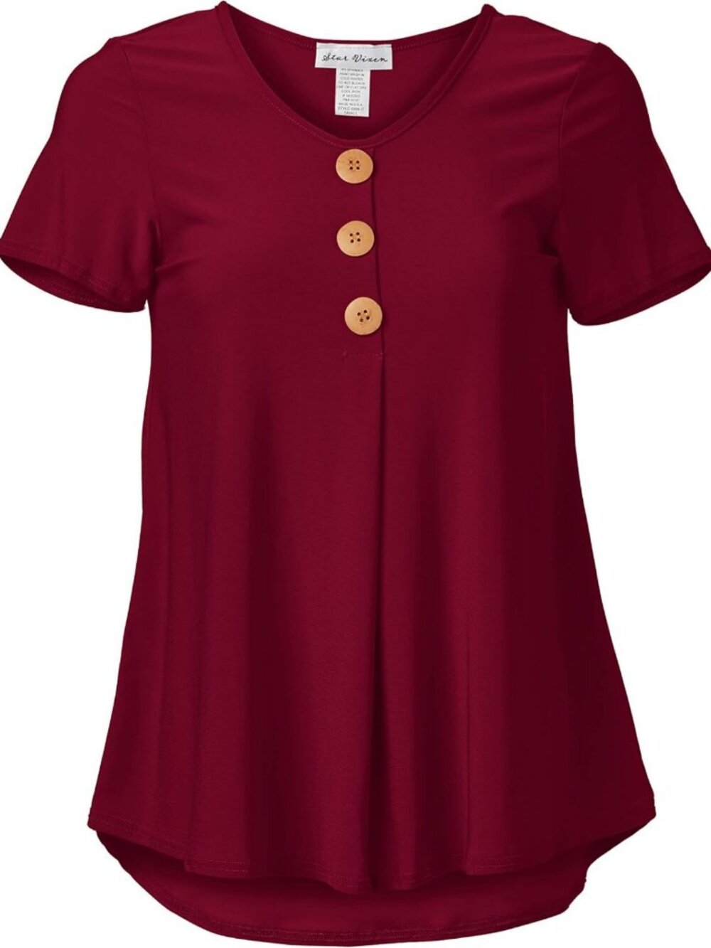 Flowy Tank Top for Women | Elbow Sleeve, Button Front & Pleated Detail